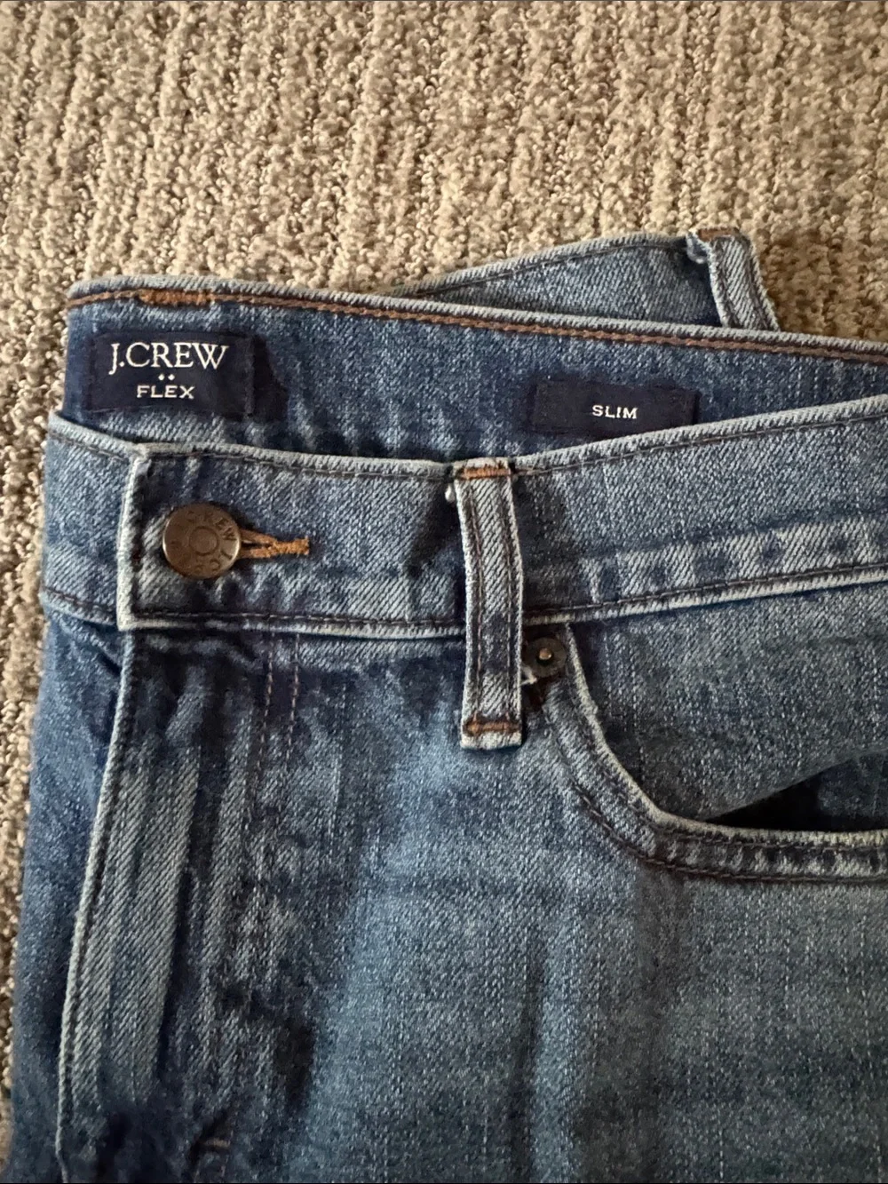 J. Crew Men's Light Blue Straight Leg Jeans